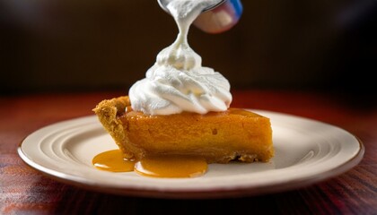 Whipped cream transforms desserts into art.  