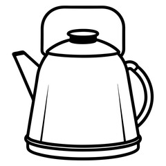 Modern Kettle Line Art Graphic