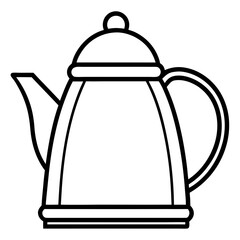 Modern Kettle Line Art Graphic
