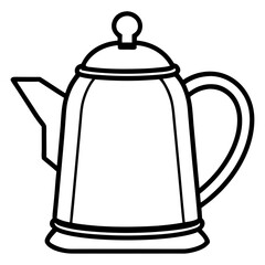 Modern Kettle Line Art Graphic