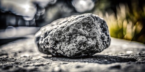 Textured Stone Background: Abstract Black and White Photography