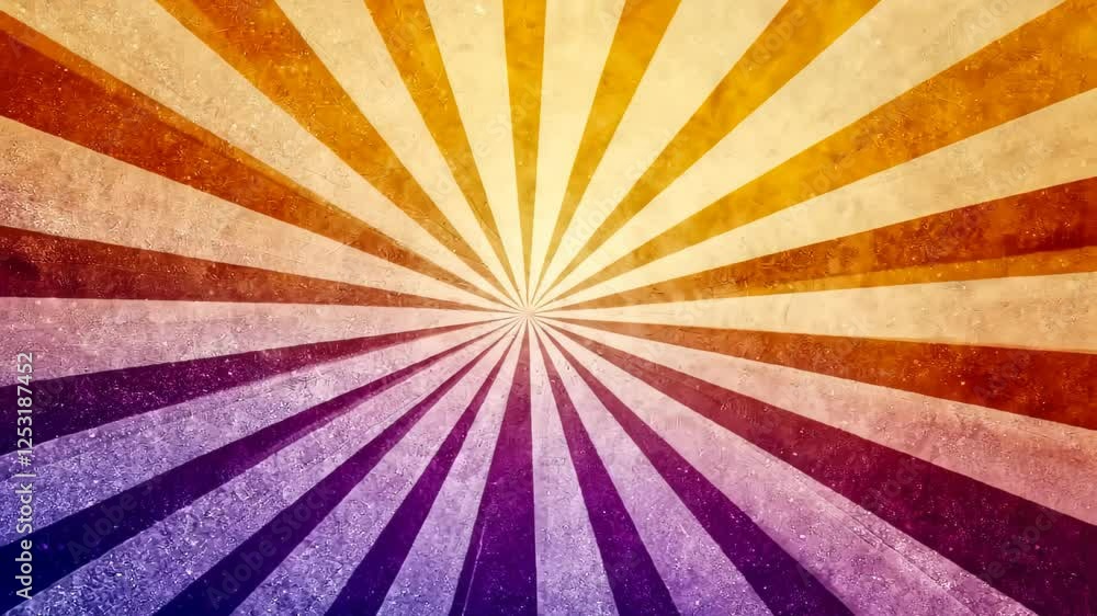 Poster creative explosion of colors and patterns radiating from the center in a vibrant, artistic display. 