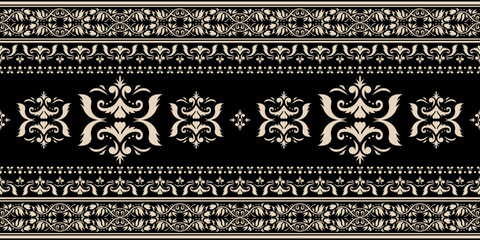 Vintage ornamental ethnic seamless pattern.