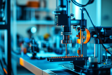 microscope in laboratory