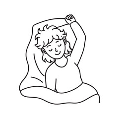 Cozy Coloring page, Line art, Bold and easy image, coloring sheet isolated vector illustration