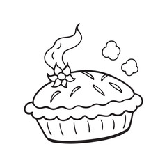 Cozy Coloring page, Line art, Bold and easy image, coloring sheet isolated vector illustration