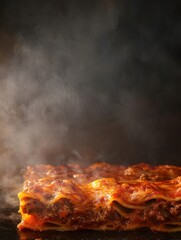 Steaming Hot Lasagna Delicious Italian Cuisine Gourmet Food Photography