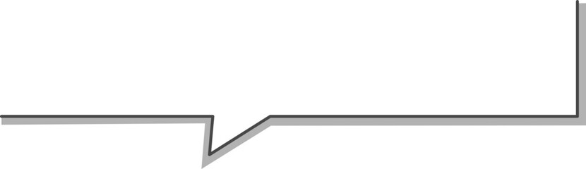 Title frame quote text box border cute simple line speech bubble. Comic dialog shape. Information elements, note decoration. Retro template. 