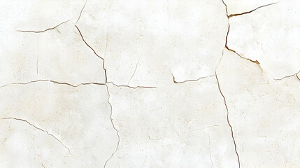 Fototapeta premium Aged White Paper Texture with Brown Cracks
