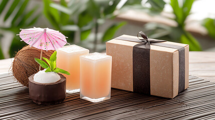  palm leaf chocolates