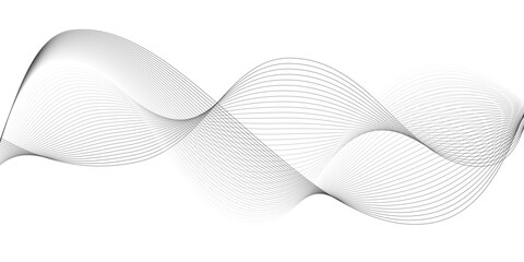 black and white wavy stripes background. Lines for the background. Black stripes on a white background., Vector illustration 