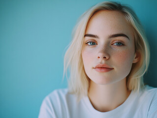 Naklejka premium close up portrait of a woman