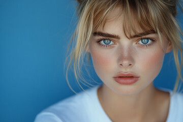 Naklejka premium close up portrait of a woman