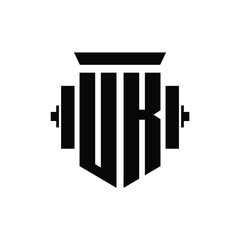 UK monogram logo design letter text name symbol monochrome logotype alphabet character simple logo