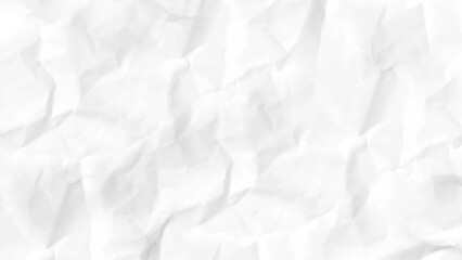 Fototapeta premium Paper texture Crumpled White. Recycled crumpled white paper texture or paper background, Top view.