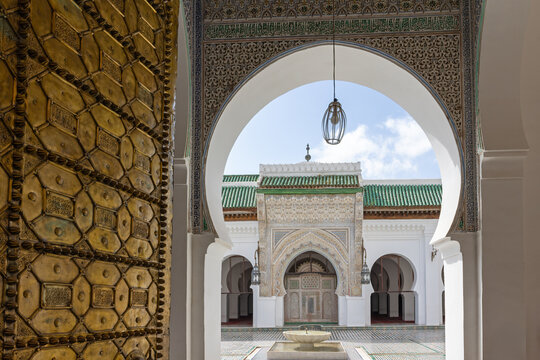 Zawiya Moulay Idriss II: a shrine and mausoleum. Morocco.