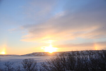 Winter Saskatchewan Scenery with animals, frost, fog, abandoned places, churches and more.