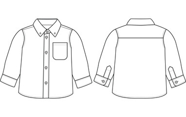  baby boy long sleeves shirt vector illustration templet design