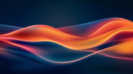 Obraz premium Abstract background featuring vibrant, colorful light and color effects set against a dark blue backdrop, creating a dynamic contrast and visually striking design