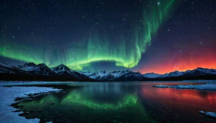 Le spectacle des aurores boréales dans un décor majestueux © SolarisKG