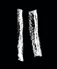 Hand drawn cinnamon drawing. Vector canella symbol. Cassia illustration with charcoal drawing texture. Spice sign and Condiment sketch.