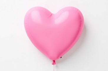 pink heart on a white background. valentine's day