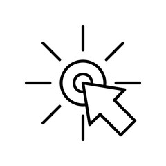 Computer Cursor Icon Representing a Selection Interface Concept