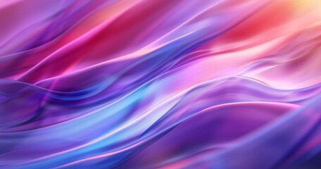 Fototapeta premium Abstract Fluid Swirls: Ethereal Purple and Pink Gradient
