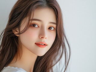 close up portrait of a woman	