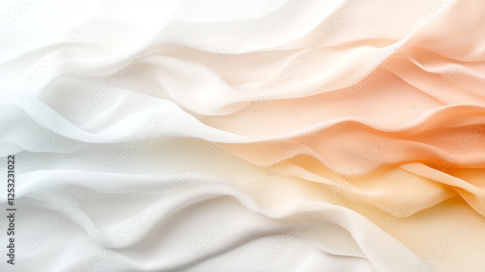 Poster abstract wave pattern with soft color gradient and flowing texture, perfect for backgrounds and desi