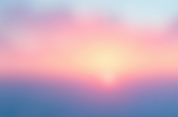 Background formed by a bright pastel authentic sky during sunset. Pink, peach, blue blur elegant backdrop with empty space perfect for design . Light color gradient transitions. magical 