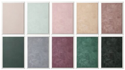 set of grunge textures, matte colors for walls wallpapers, matte colors types