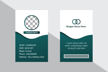 new modern ID card design template 