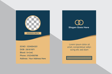 new modern ID card design template 