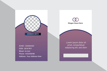 New modern ID card design template 