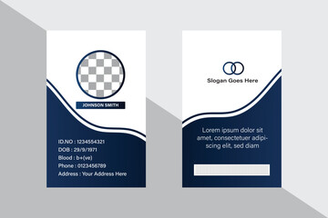 New modern ID card design template 