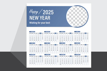 Modern table calendar design 2025 