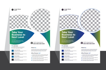 New modern business flyer design template 