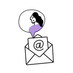 electronic mail vector icon