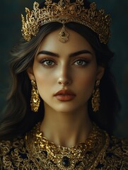 Portrait of a Woman with Royal Jewelry