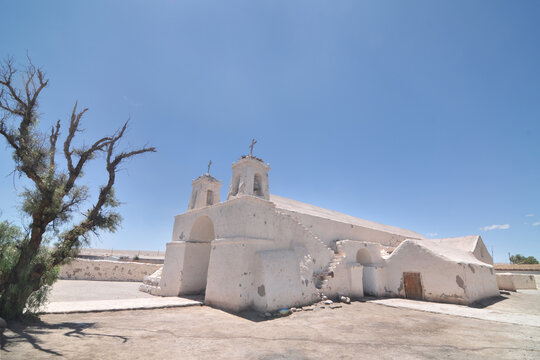  Iglesia de San Francisco Chiu Chiu Roman Catholic church located in the commune of Calama, El Loa, Antofagasta Region, Chile.