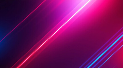 Fototapeta premium Vibrant Neon Abstract Background with Glowing Diagonal Lines