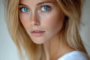 Naklejka premium close up portrait of a woman