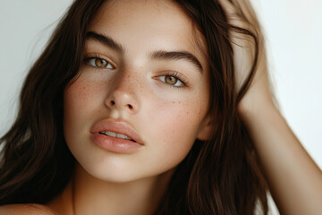 Naklejka premium close up portrait of a woman