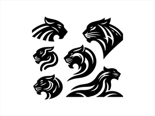 Obraz premium panther logo set design