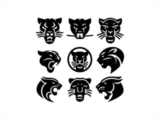 Obraz premium panther logo set design
