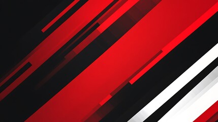 Fototapeta premium Abstract Diagonal Red Black White Stripes Design