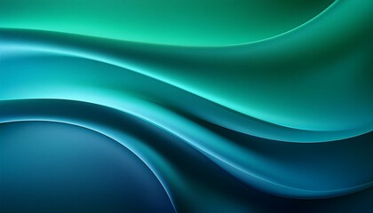 abstract teal blue blending into green gradient background with copy space