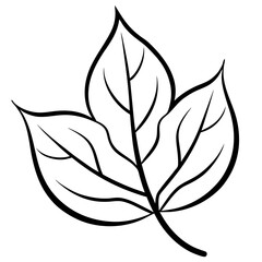 Abstract Foliage Line Art