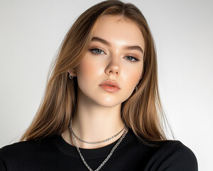 close up portrait of a woman